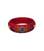 Red silk thread bangles