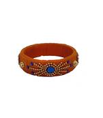 Yellow silk thread bangles