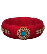 Red silk thread bangles