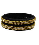Black silk thread bangles