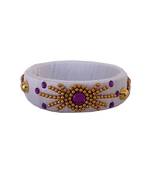 White silk thread bangles