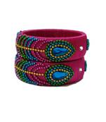 Purple silk thread bangles