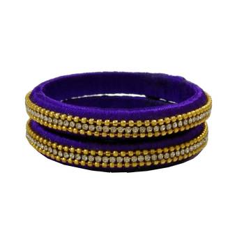 Multicolor silk thread bangles 1