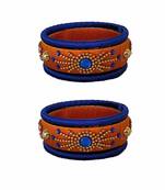 Yellow silk thread bangles