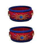 Red silk thread bangles