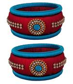 Red silk thread bangles