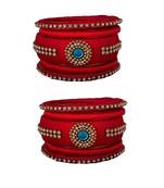 Red silk thread bangles