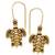 Zerokaata Golden Tortoise Earrings