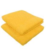 Regal Cotton Yellow Hand Towel 16 X 24 inch Pack of 2 GSM 500