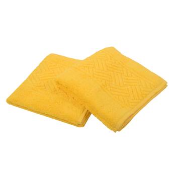 Regal Cotton Yellow Hand Towel 16 X 24 inch Pack of 2 GSM 500 2
