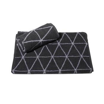 Dunes Cotton Grey Hand Towel 16 X 24 inch Pack of 2 GSM 500 3