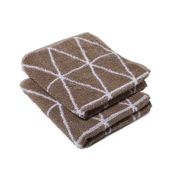 Dunes Cotton Beige Hand Towel 16 X 24 inch Pack of 2 GSM 500 1