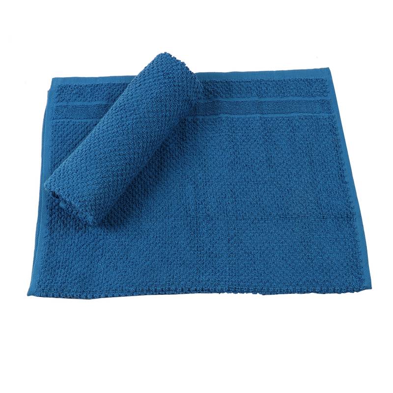 Turf Cotton Blue Hand Towel 16 X 24 inch Pack of 2 GSM 350 Softweave