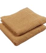 Turf Cotton Mustard Hand Towel 16 X 24 inch Pack of 2 GSM 350