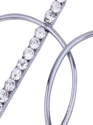 Silver Cubic Zirconia Earrings 3