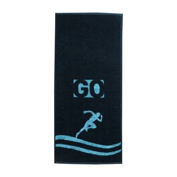 Go Cotton Blue Gym Towel 14 X 32 inch GSM 500 1