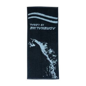 Adrenaline Rush Cotton Blue Gym Towel 14 X 32 inch GSM 500 1