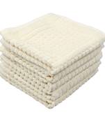 Matrix Cotton Ecru Face Towel 12 X12 inch Pack of 6 GSM 450