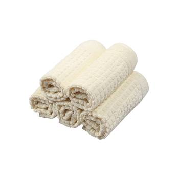 Matrix Cotton Ecru Face Towel 12 X12 inch Pack of 6 GSM 450 2