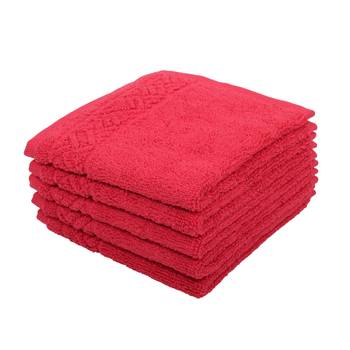 Regal Cotton Pink Face Towel 12 X12 inch Pack of 6 GSM 500 1