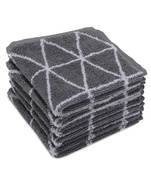 Dunes Cotton Grey Face Towel 12 X12 inch Pack of 6 GSM 500