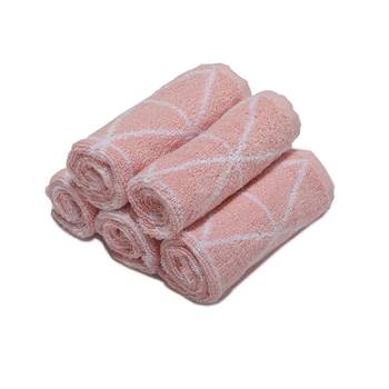Dunes Cotton Peach Face Towel 12 X12 inch Pack of 6 GSM 500 2