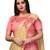 Pink Embroidered Jacquard Semi Stitched Lehenga With Dupatta
