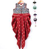 Grey printed polyester kids tops