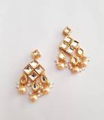 Sqaure Kundan Earring