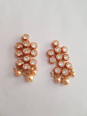 Round Ruby Earring 1