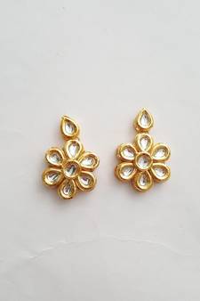 Kundan Flower Earring