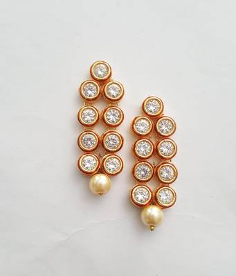 Kundan Red Earring 1