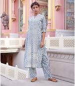Set of Multi print Kurta with Pants