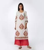 Set of Block Printed Kurta & Parallel Pants