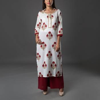 Set of Block Printed Kurta & Pants 1