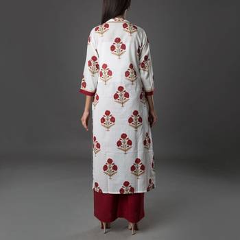 Set of Block Printed Kurta & Pants 3