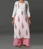 Set of Block Printed Kurta & Pants