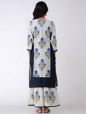 Set of Double Layer Kurta with Palazzo Pants 3