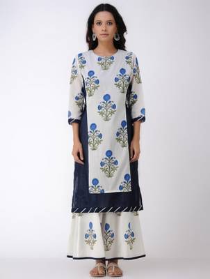 Set of Double Layer Kurta with Palazzo Pants 5