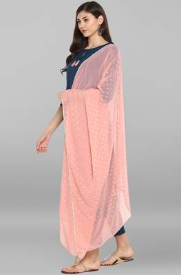 Turquoise plain rayon kurta sets 3