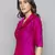 Fuchsia woven taffeta readymade blouse