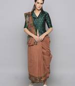 Green woven taffeta readymade blouse