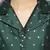 Green woven taffeta readymade blouse