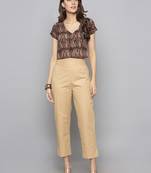 Multicolor woven cotton readymade blouse