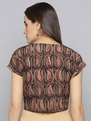 Multicolor woven cotton readymade blouse 3