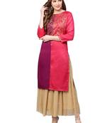 Multicolor printed polyester kurti