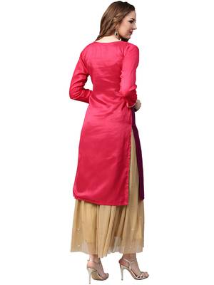 Multicolor printed polyester kurti 4