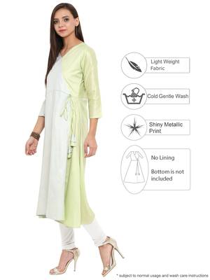 Multicolor printed polyester kurti 4
