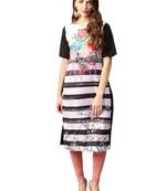Multicolor printed crepe kurti