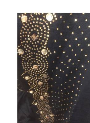 Black Plain Cotton Hijab 5
